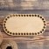 Holler blank "oval with parallel sides", bottom plywood 3 mm, size 20 × 10 cm