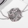 Kulons "Demetrons" Wolves Yin-Yang, Color silver, 45 cm