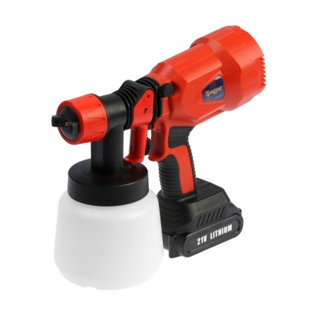 Kraskopult Battery Tundra, 21 V, 800 ml, 1.5 Ah, 650 ml/min, nozzle 1.8/2.5 mm