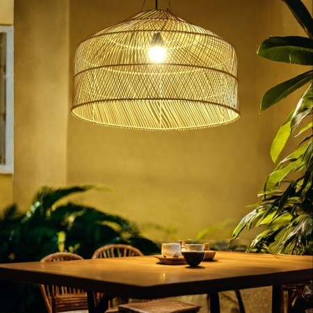 Ceiling Lamp from Rotan "Franz" 1x120W, E27, 60x60x60 cm