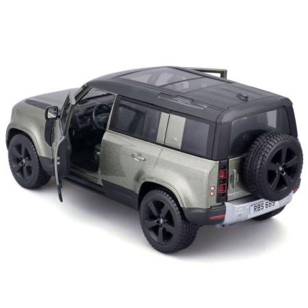 BBURAGO LAND Rover Defender 110 2022, Die-Cast, 1:24, Green color-4