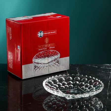 Set of glass plates "Semiramida", 6 pcs, Iran-4