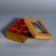 Box for 6 sweets Gold Glitter, 12 x 8.5 x 4 cm. Confectionery packaging