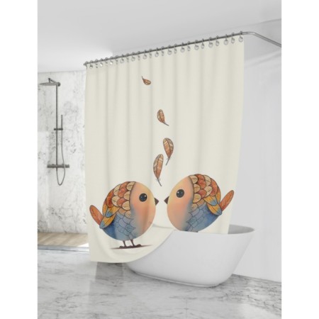 Bath curtains "Birds" 180x200 cm, BT-829200