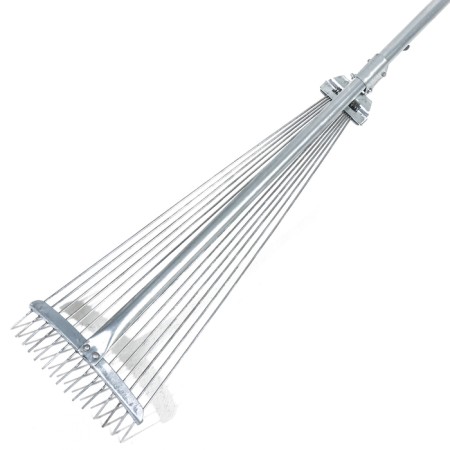 Fan, wire, 15 teeth, metallic, sliding, metal stalk-1