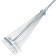 Fan, wire, 15 teeth, metallic, sliding, metal stalk