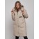 Coat insulated winter female, size 50, beige color