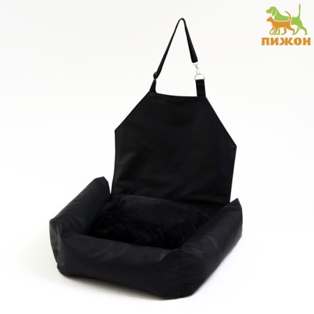 Autonomous Office for animals, eco -leather, black-2