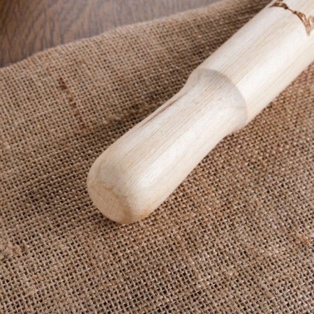 Bolshoi rolling pin with an engraving "My kitchen - my rules" 49 cm d -36 mm grab-2