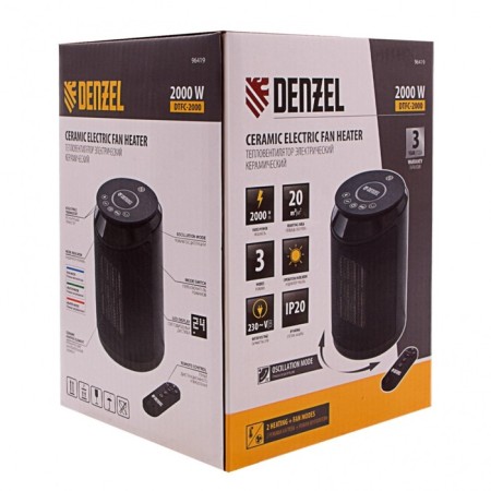 Denzel DTFC-2000, ceramic, fan, 2000 watts, 3 modes-9