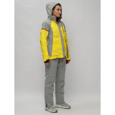 Ski suit female, size 56, yellow color-28