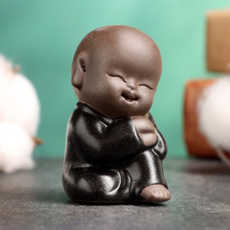 Figure "Little Buddha" 6x4cm bronze mix-4