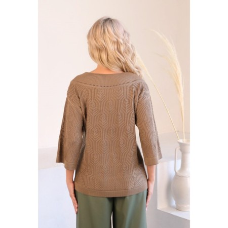 Female jumper, size 42, brown color-11