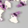 Decor for creativity plastic "Ghost in the hat" 3x2.1x0.6 cm