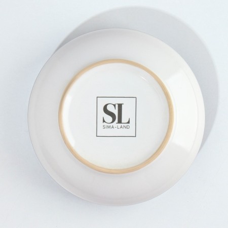 Deep plate ceramic "juicy lime", 14.5 cm, 550 ml, white color-3