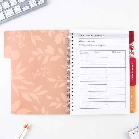 A journal of performance for a year for a teacher, A5 format, 80 sheets, soft cover "Class teacher"-4