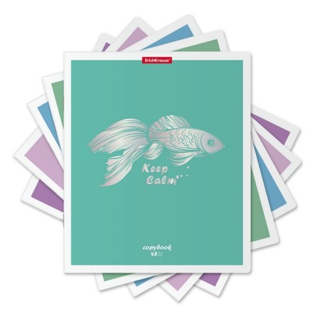 Notebook 48l Erichkrause "Fish", Holography, Mix-1