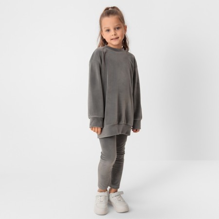Kidshot costume (sweatshirt, leggings) KAFTAN PLUSHY R.34 (122-128), gray