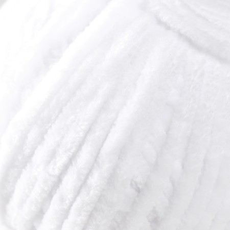 Yarn "Dolce" 100% micropoliester 120m/100g (741 white)-2