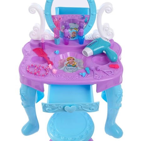 Table with the mirror "fashionista", with accessories-1