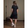 Women's dress "Three hearts", size 50, black color