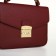 Women's bag on the valve, Textura, small size, burgundy color