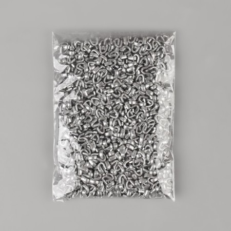 The upper limiter for lightning, metal, No. 3, 1000 ± 20 pcs, silver color-1