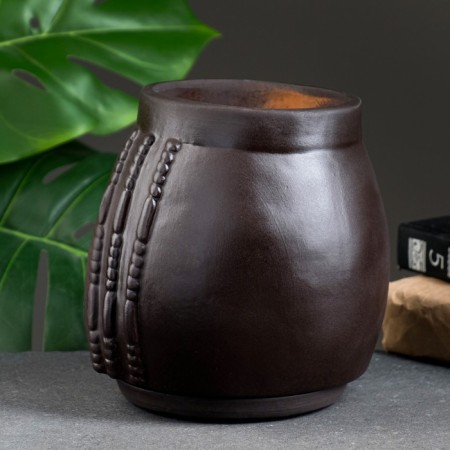 Pot - Organizer "Cleopatra" black, 1.6 l/ 16x17x15cm-3