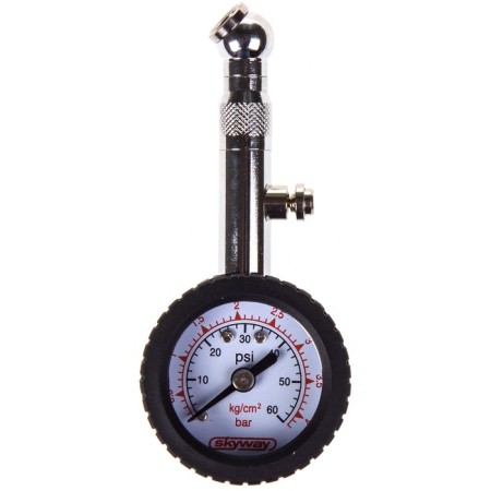 Skyway Manometer, 4 atm, in a metal case, with rubber protection, S07701006