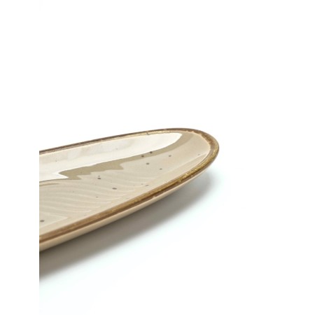 Ceramic Dolce Ceramo dish. "Sandy shore", 34 x 8 cm-2