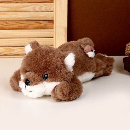 Soft toy "Dog", 33 cm, brown color