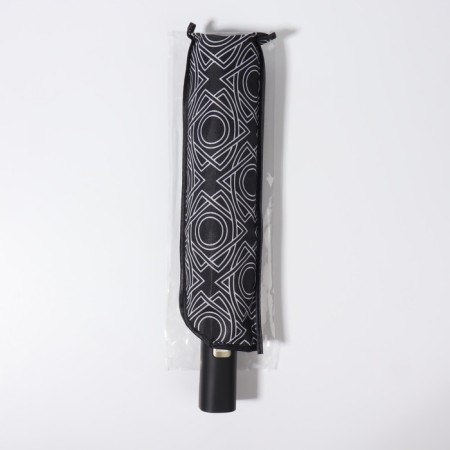 Semiautomatic "Patterns" umbrella, Eponge, 3 additions, 8 spokes, r = 49 cm, color mix-4