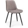 Stool on a metal frame Seda spinning metal/velor, black/latte 50x56x82 cm