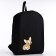 School textile “Corgi” school, 38x14x27 cm, black color