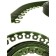 Garden plastic curb, 55 mm, green, 10 m + 30 stakes, "mango"