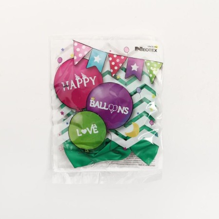 Latex ball 12 ", standard, set 12 pcs., Color light green-1