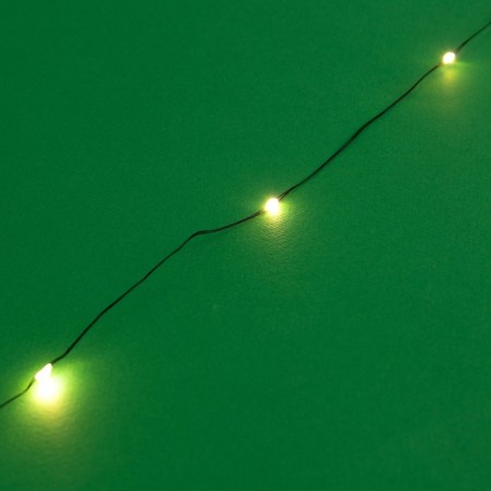 Garland "thread" 10 m Rosa, IP44, silver thread, 100 LED, warm white glow, 2 modes, solar battery-7