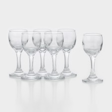 A set of glass glasses for Bistro liquor, 60 ml, 6 pcs