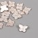Decor for creativity Plastic "Butterfly with a pearl" gold set 15 pcs 1.8x1.8x0.7 cm