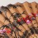 Fan bamboo, textiles h = 50 cm "Sakura branch" beige