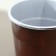 A glass of plastic disposable “pugs”, 200 ml, brown color, 80 pcs/un