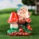 Garden figure "Good dwarf with a mushroom" 26cm