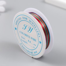 Biser wire d 0.4 mm, 12 m, multi -colored No. 1