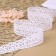Knitted lace, 40 mm × 10 ± 1 m, white color