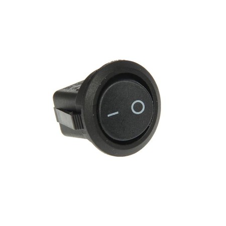 Klavic Klavny switch Rexant RWB-212, 6A (2C), 250 V, On-OFF, Round, Black