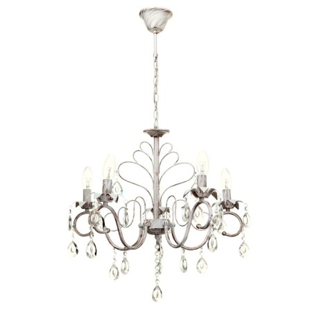Frederick chandelier 5x40W E14 white+gold 58x58x65 cm Bayerlux