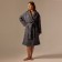 Welfare Women's bathrobe SL Home: Chess "Grig Sandre", size S, 100% cotton, 340 g/m2