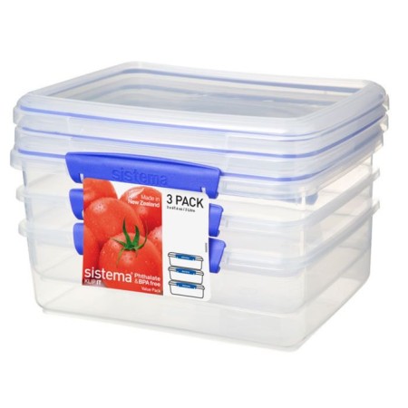 A set of double sistema containers, 2 l x 3 pcs.