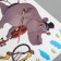 Sticker Plastic Interior color "Beasts Musicians on Monocycle" 60x90 cm
