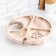Table - a tray with a menage and folding legs "Do not tell anyone" d = 30x2 cm, birch